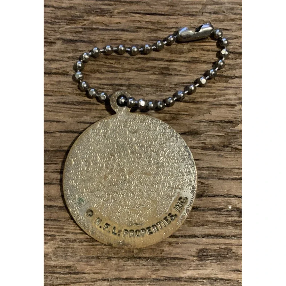 Vintage Los Angeles Brass Rams Team NFL Key Ring Keychain Pendant